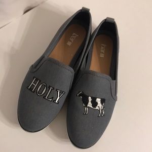 Bar III HOLY COW shoes. Size 7.5. Only worn to try on. Excellent condition. 🐄